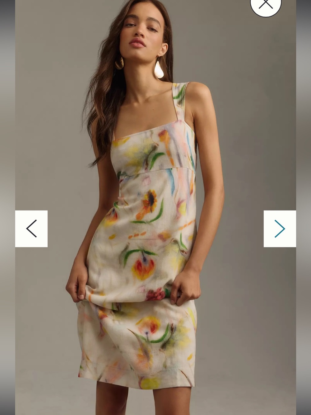 Anthropologie Klaas Jonkman for Pilcro sleeveless linen midi dress - Picture 3 of 7